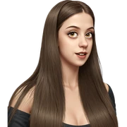 realistic portrait of girl sticker