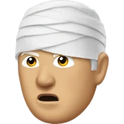 Trump ear bandage sticker