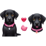 Black lab and hello kitty sticker