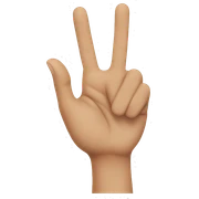 Hand sign sticker