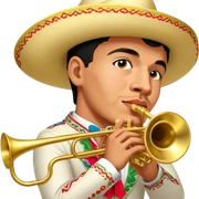 Mariachi Trumpet Player sticker