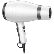 all white image hair dryer sticker