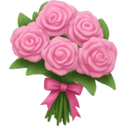 pink bouquet  sticker