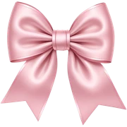 Light pink bow sticker