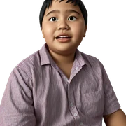realistic portrait of a boy sticker