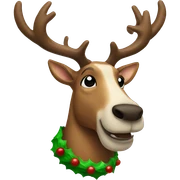 Raindeer christmas sticker