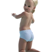 playful blonde in pool sticker