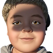 realistic portrait of a boy sticker