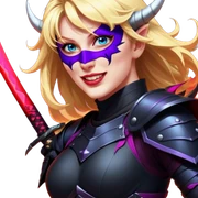 Demon-Horned Warrior sticker