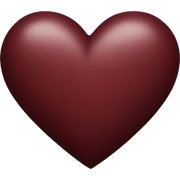 dark red heart sticker