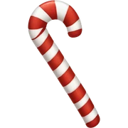 Candy cane sticker