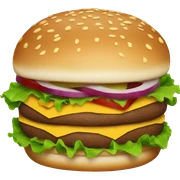 a burger  sticker
