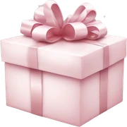 Light pink Christmas gifts under a white Christmas tree  sticker
