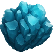 blue mineral sticker