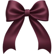 burgandy bow sticker