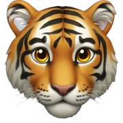 Tiger heart sticker