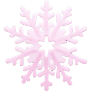 pastel pink snowflake  sticker