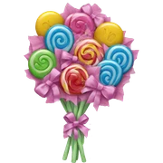 candy bouquet sticker