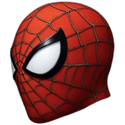 Spiderman head sticker
