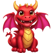 dragon con corazones sticker