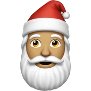 Santa with trump sticker