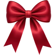 dark red bow sticker