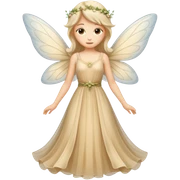beige fairy sticker