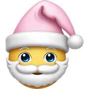 light pink santa hat sticker