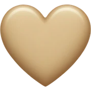Beige Heart sticker