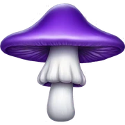 purple mushroom sticker