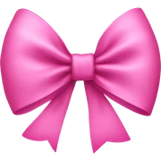 Pink bow sticker
