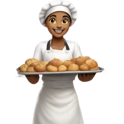 Bakery girl sticker