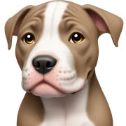 Pitbull puppy sticker
