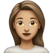 women-brown hair- light skin sticker