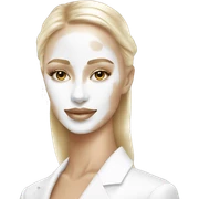 Dior white and gold skin care  sticker