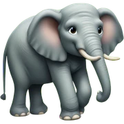 Elephant playing football sticker