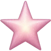 pale pink star sparkle sticker