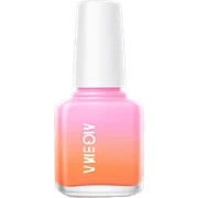 Pastel pink to orange ombré nail polish bottle sticker