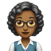 Cute and pretty teacher sticker