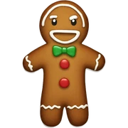 gingerbread man sticker