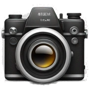 Film camera sticker
