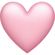 light pink heart  sticker
