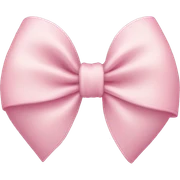 Light pink bow sticker