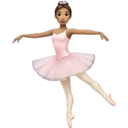 brunette ballerina sticker