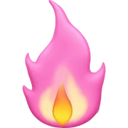 Flame-in-pink-pastel-shade  sticker