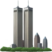 Twin towers sticker
