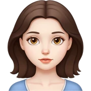 beautiful pale brunette girl sticker