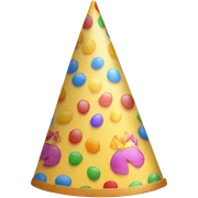 Birthday party hat sticker