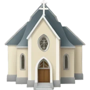 church like map point  sticker