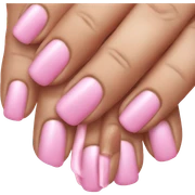 Pink nails sticker